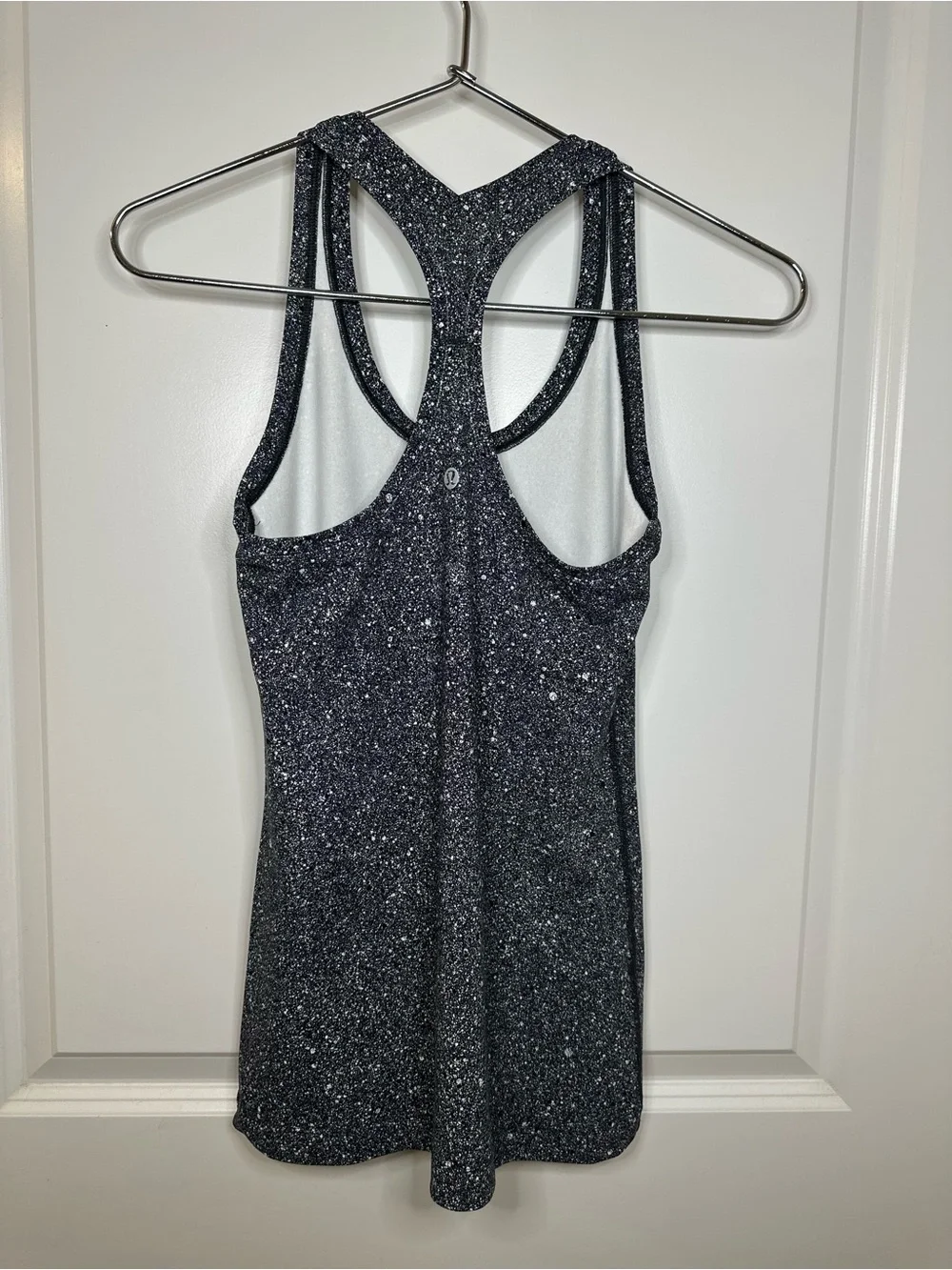 Lululemon Racerback Tank Top | Black & White Splatter‎ | 6